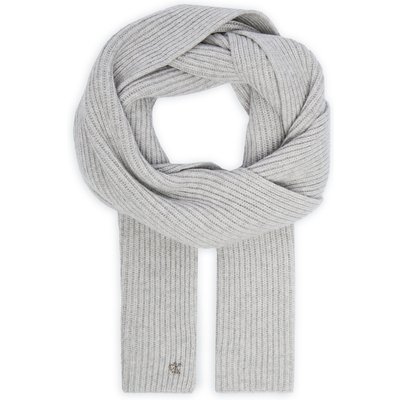 Schal Calvin Klein Ck Metal Wool Rib Scarf LV04D8056G Grau