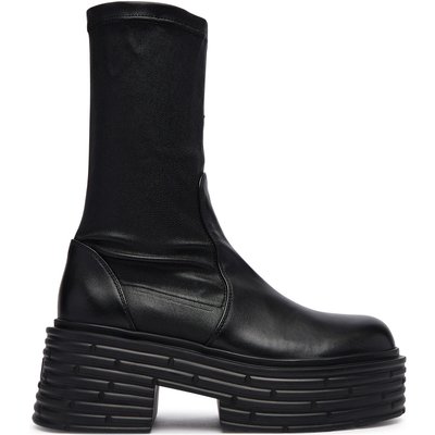 Stiefeletten AGL Lignes Stretch D783506PGK Schwarz