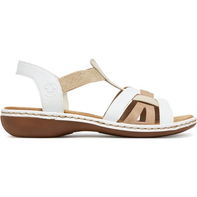 Sandalen Rieker 65918-81 Weiß
