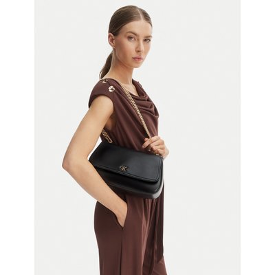 Handtasche Calvin Klein Ck Convertible Chain Medium Bag LV04F3171G Schwarz