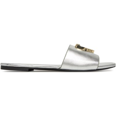 Pantoletten LOVE MOSCHINO JA28161G0MIF090B Silberfarben