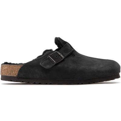 Pantoletten Birkenstock Boston Vl/Sheraling 0259881 Schwarz