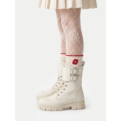Schnürschuhe DeeZee CEO-CS5907-02A Creme