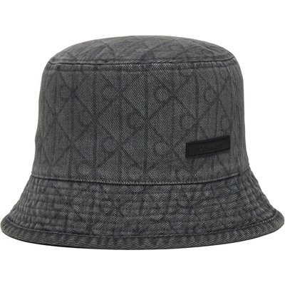 Hut Calvin Klein Denim Emblem Burnout Bucket LV04F5043G Grau