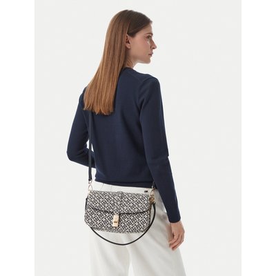 Handtasche Tommy Hilfiger Th Heritage Conv Crossover Jacqu AW0AW19322 Dunkelblau