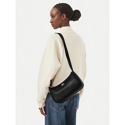 Handtasche Tommy Jeans Tjw Daily Elevated Shoulder Bag AW0AW19041 Schwarz