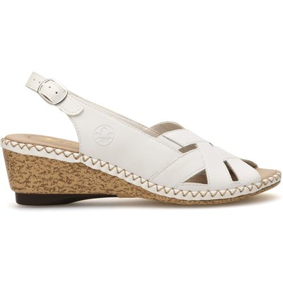 Sandalen Rieker 66189-80 Weiß