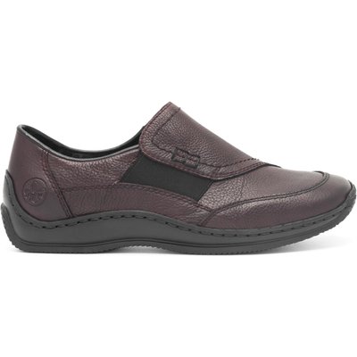 Halbschuhe Rieker L1791-35 Dunkelrot