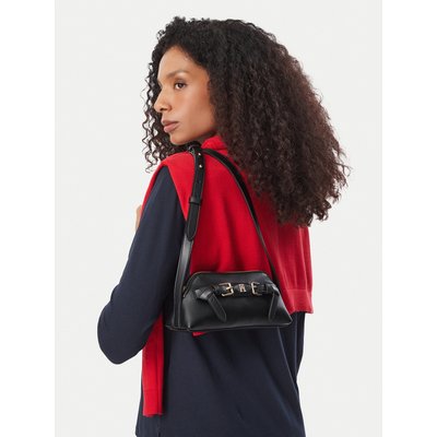 Handtasche Tommy Hilfiger Th Buckle Micro Crossover AW0AW19511 Schwarz