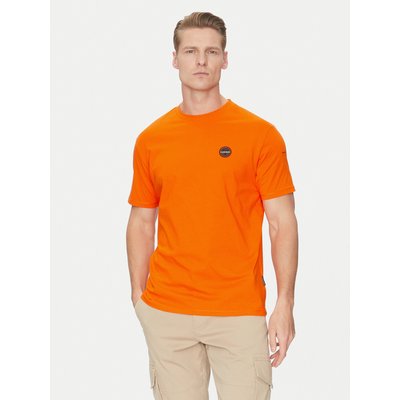 Napapijri T-Shirt S-Badge NP0A4I3N Orange Regular Fit