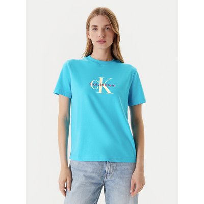 Calvin Klein Jeans T-Shirt Hero Classic LV047B865G Blau Regular Fit