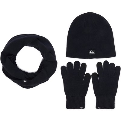 Set Mütze, Loop-Schal und Handschuhe Quiksilver CWBEO-QS-SM346-002-AW26 Dunkelblau