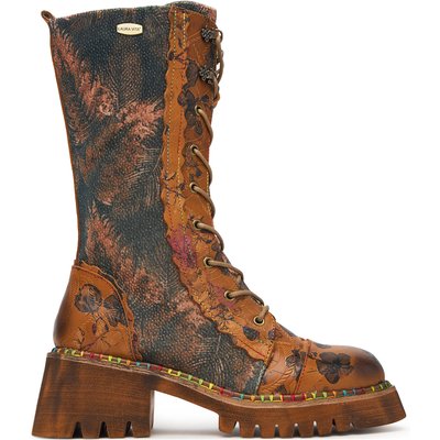 Schnürstiefeletten Laura Vita Oyao 02 Braun