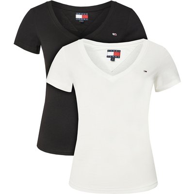 Tommy Jeans T-Shirt-Set DW0DW21367 Bunt Slim Fit