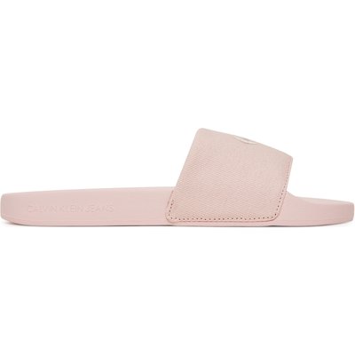 Pantoletten Calvin Klein Jeans Slide Monogram Wn Logo Ck YW0YW01967 Rosa