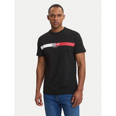 Tommy Jeans T-Shirt DM0DM22539 Schwarz Regular Fit