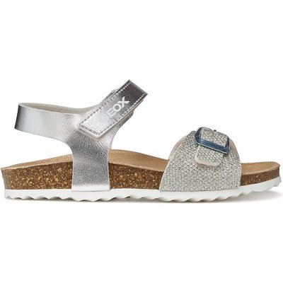 Sandalen Geox J Adriel Girl J028MC 0BNEW C1007 D Silberfarben