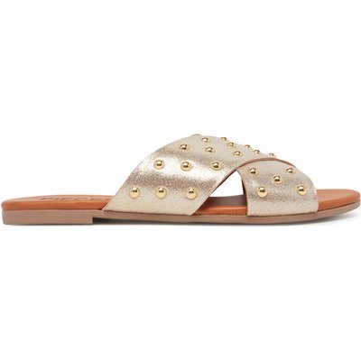 Pantoletten Pieces 17156837 Goldfarben