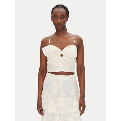 ACCESS FASHION Top 53-2120-558 Écru Slim Fit