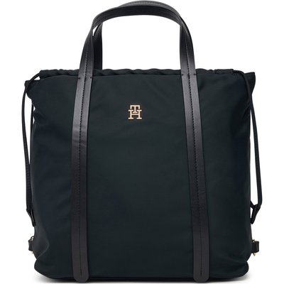 Rucksack Tommy Hilfiger Th Soft Nylon Tote/Backpack AW0AW19029 Schwarz