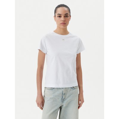 PINKO T-Shirt Bussolotto 100373 A2OG Weiß Regular Fit