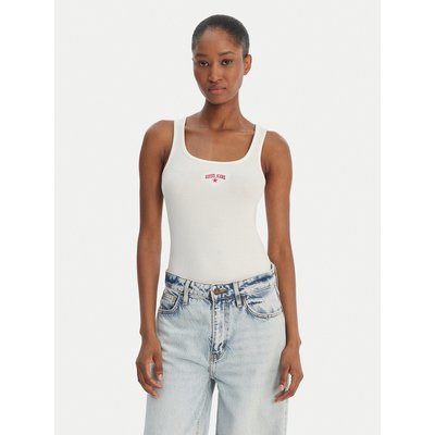 Guess Jeans Top W6GPZ2 KA0H1 Weiß Slim Fit