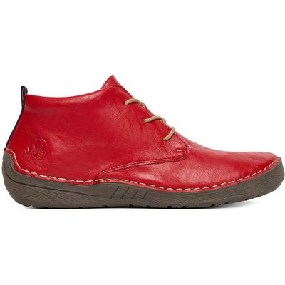 Halbschuhe Rieker 52522-33 Rot