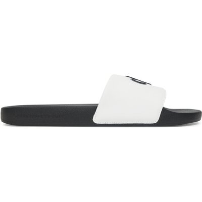 Pantoletten Calvin Klein Jeans Slide Jelly Mono Pu YM0YM01281 Weiß