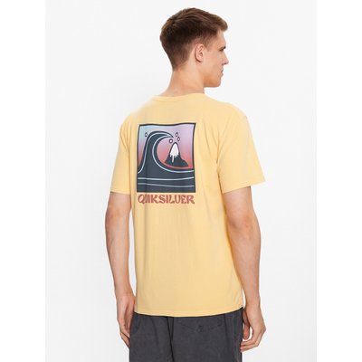 Quiksilver T-Shirt Qs Bubble Stamp EQYZT07258 Gelb Regular Fit