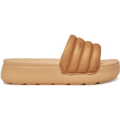 Pantoletten Puma Karmen Slide Puffy Wns Aqua Metallics PU 400679 02 Goldfarben