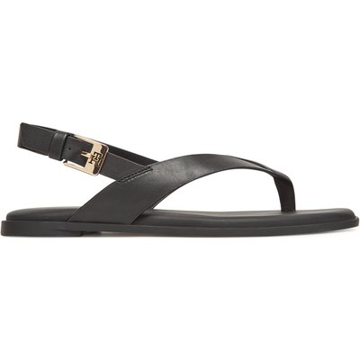 Sandalen Tommy Hilfiger Color Block Thong Flat Sandal FW0FW08883 Schwarz