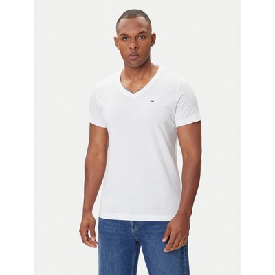 Tommy Jeans T-Shirt DM0DM04410 Weiß Regular Fit