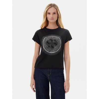 Guess T-Shirt W5YI14 I3Z14 Schwarz Regular Fit