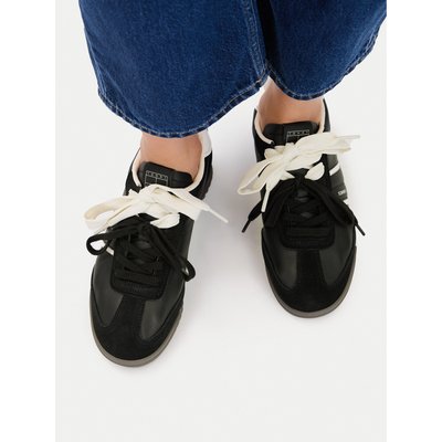 Sneakers Tommy Jeans Tjw Low Profile Runner Lthr Mix EN0EN03001 Schwarz
