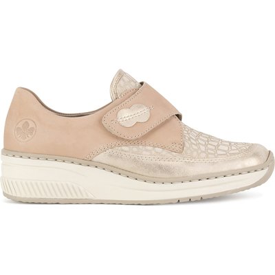 Halbschuhe Rieker 487C0-60 Beige