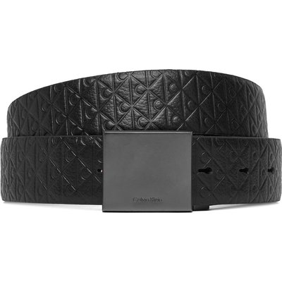 Gürtel Calvin Klein Dress Plaque Pebble Aop 35Mm Ad LV04D7141G Schwarz