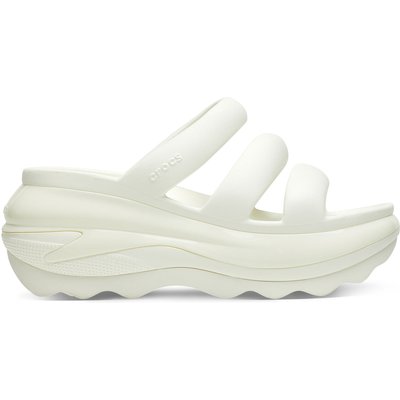 Pantoletten Crocs Mega Crush Triple Strap 209842 Écru