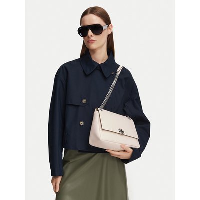 Handtasche Tory Burch Charlie Quilted Shoulder Bag 185828 Creme