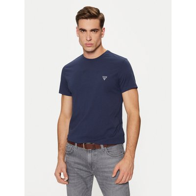 Guess T-Shirt Caleb U97M00 KCD31 Dunkelblau Slim Fit