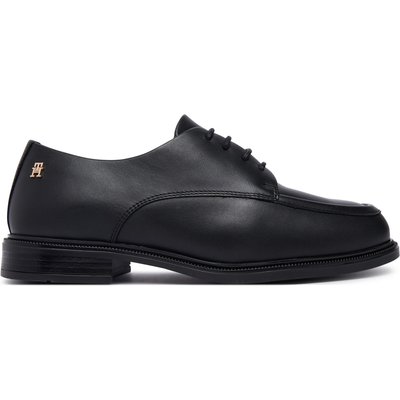 Oxford Schuhe Tommy Hilfiger Classoc Leather Derby FW0FW09487 Schwarz