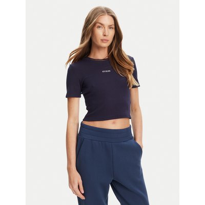 Guess T-Shirt V5YP08 K8RT2 Dunkelblau Slim Fit