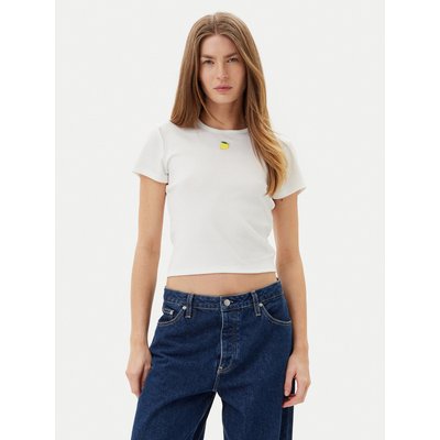 ONLY T-Shirt Daniella 15350554 Weiß Slim Fit