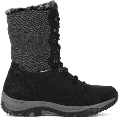 Schnürschuhe Rieker M9643-01 Schwarz