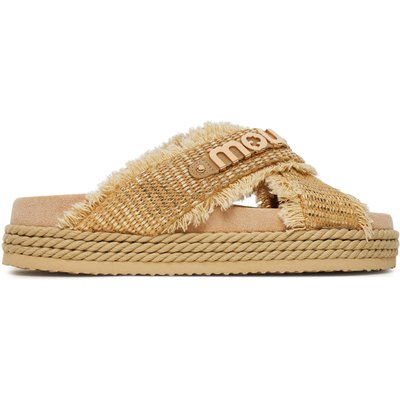 Pantoletten Mou Criss-cross MU.SW451009K Beige