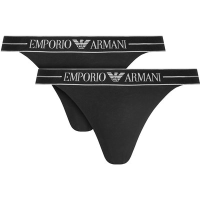 Emporio Armani Underwear String-Set EW000405 AF10881 MC005 Schwarz