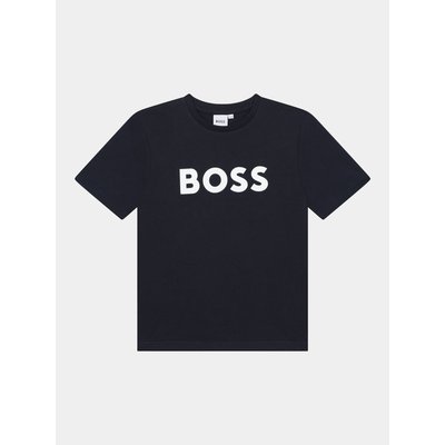 Boss T-Shirt J25P24 D Dunkelblau Regular Fit