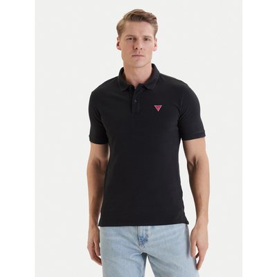 Guess Poloshirt F6GP03 K9WF1 Schwarz Slim Fit