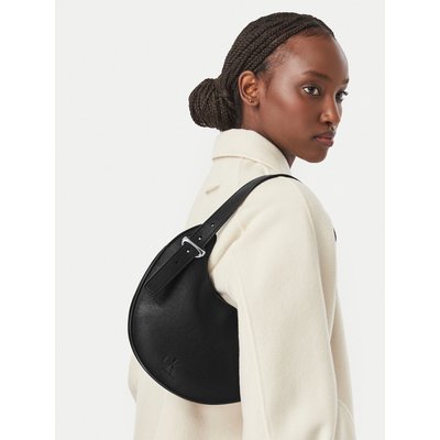 Handtasche Calvin Klein Asym Buckle Shoulder Bag LV04F3872G Schwarz