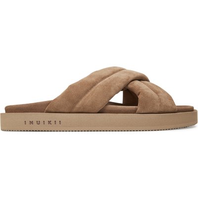 Pantoletten Inuikii Suede Crossed 50102-500 Beige