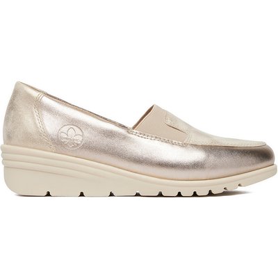 Halbschuhe Rieker L5351-60 Goldfarben